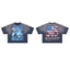 RARE PEACE Sunken Skull Statue‑of‑Liberty Cropped Oversized T‑Shirt