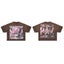 RARE PEACE Welcome To The Dark Age 2.0 Angel‑Print Cropped Oversized T‑Shirt