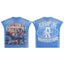 ROUGHPLAY Heavyweight Graphic Tee - Fiery Cyclops Monster & Starry Galaxy