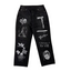 MIXED EMOTION Dual Graphic Distressed Denim Jeans