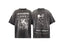Saint Michael Graphic Skull & Stud Pattern Vintage T-Shirt