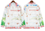 Casablanca Architectural Sketch Line-Art Silk-Style Shirt - White