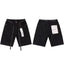 Rhinestone Embellished Black Denim Jorts