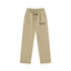 Fog Essentials Warm‑Tone Tan Loose Straight‑Leg Embroidered Street‑wear Sweatpants