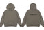 Fog Essentials Taupe‑Brown Oversized Hoodie Double‑Sided Logo