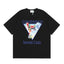 Casablanca Tennis Club Red Torch & Court T-Shirt - Black