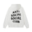 Anti Social Social Club Classic Logo Hoodie - White/Black