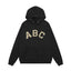 Fog Essentials Black Beige Arch ABC Graphic Loose Street‑Style Pullover Hoodie