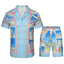 Casablanca Architecture & Coastal Resort Set - Light Blue / Pink / Multi
