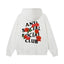 Anti Social Social Club Rose Red Logo Hoodie - White