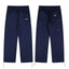 Navy Blue Utility Straight-Leg Pants | Minimalist Streetwear Cargo Pants with Functional Details