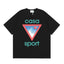Casablanca Sport Red Triangle Horizon T-Shirt - Black