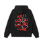 Anti Social Social Club Spider Red Logo Hoodie - Black