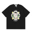 Casablanca Ornate Crest & Figure T-Shirt - Black