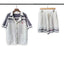 Casablanca Knit Set - White / Grey / Stripe