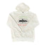 Corteiz “Alcatraz” Off-White Hoodie — Vintage Island Graphic on Oversized Streetwear Pullover