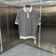 Casablanca Geometric Grid Knit Polo Shirt - Black / White