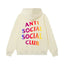 Anti Social Social Club Gradient Rainbow Logo Hoodie - Cream