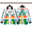 Casablanca Flame Wing Silk-Style Button-Down Shirt - White