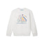 Casablanca Abstract Court Line-Art Sweatshirt - White