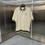 Casablanca Diamond Monogram Knit Polo Shirt - Off-White