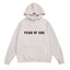 Fog Essentials Pale‑Pink Oversized Pullover Hoodie Bold Chest Letter Print
