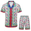 Casablanca Wave Mosaic Pattern Set - Red / Blue / Multi