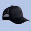 Black Minimal Trucker Cap | Tonal Embroidered Streetwear Hat