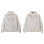 Fog Essentials Oatmeal Cream Fleece‑Lined Oversized Pullover Hoodie Metallic Chest Logo