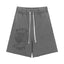 SAINT VANITY Washed Water Drilling Shorts, Five-Piece Set