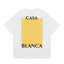 Casablanca Minimalist Block Back Graphic T-Shirt - White