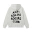 Anti Social Social Club Classic Logo Hoodie - Light Grey/Black
