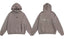Fog Essentials Muted Dark‑Tone Back Print Hoodie, Drop‑Shoulder Cozy Loose Sweatshirt