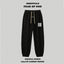 Fog Essentials Black Jogger Pants Side Strip Print Streetwear Sweatpants