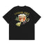 Casablanca Cocktail & Olive Garnish Back Graphic T-Shirt - Black