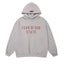 Fog Essentials Light‑Grey Heather Oversized Hoodie Red “FEAR OF GOD STATE” Graphic