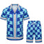 Casablanca Blue Geometric Tile Set - Blue / Turquoise