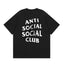 Anti Social Social Club Distressed Texture Logo T-Shirt - Black