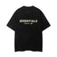 Fog Essentials Gold Letter Print Oversized Short‑Sleeve T‑Shirt Hip‑Hop Streetwear Casual Top