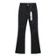 Purple Brand Black Ripped Distressed Flare‑Leg Denim Jeans
