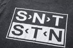 Saint Michael Minimalist Block Logo Long Sleeve Sweatshirt
