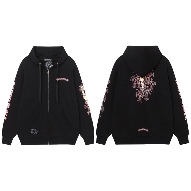 Chrome Hearts New Zip Up Hoodie 8660 Hover Image