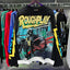 ROUGHPLAY Distressed Sci-Fi Skeleton Graphic Long Sleeve Shirt Unisex Black Oversized Streetwear Crewneck Top