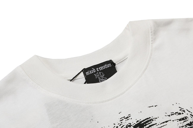 Mixed Emotion Cropped Graphic Tee Main Image