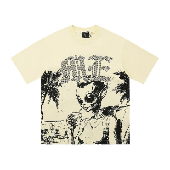 Mixed Emotion Distressed Graphic Tee Hover Image