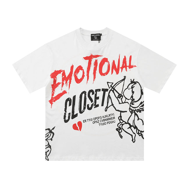 Mixed Emotion Distressed Graphic Tee Hover Image
