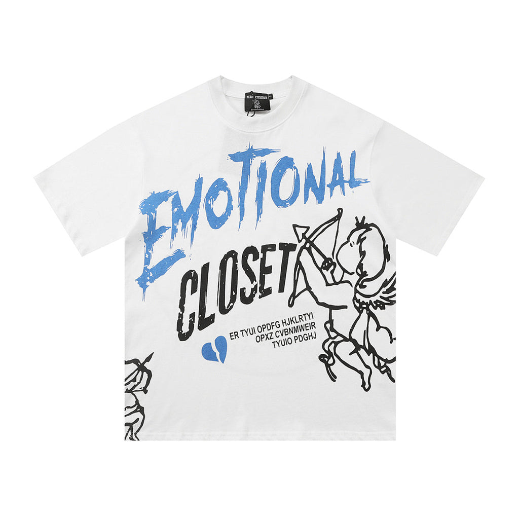 Mixed Emotion Distressed Graphic Tee