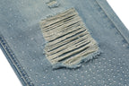 MIXED EMOTION Distressed Relaxed-Fit Denim Jeans