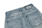 MIXED EMOTION Distressed Relaxed-Fit Denim Jeans
