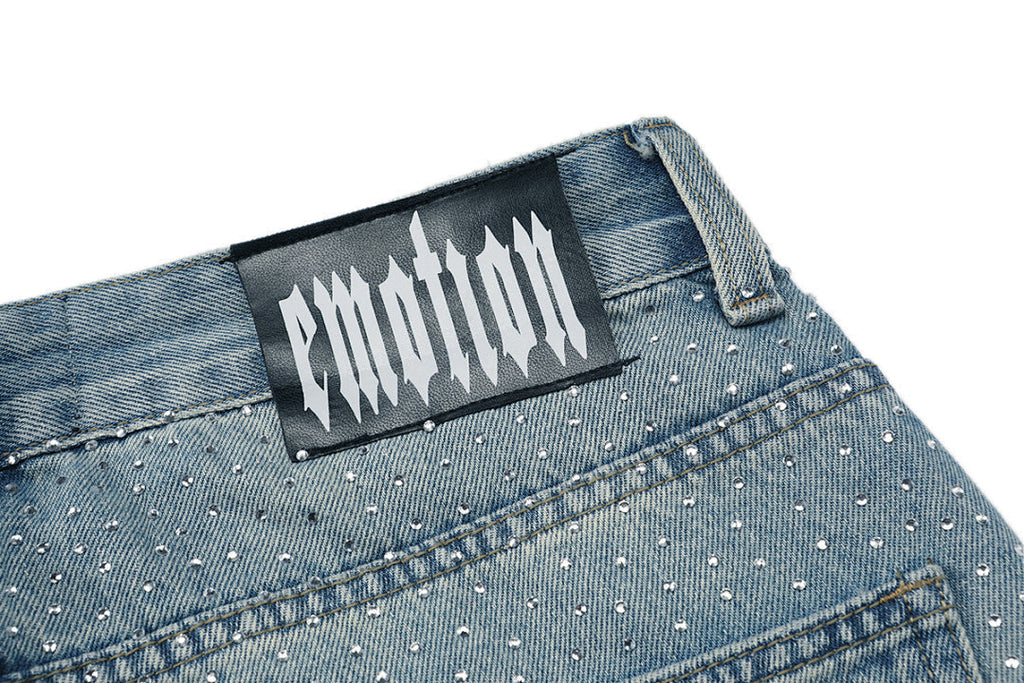 MIXED EMOTION Distressed Relaxed-Fit Denim Jeans